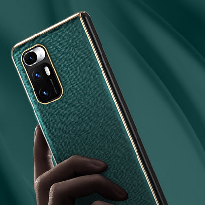 Electroplated Leather Texture Protective Case, For Xiaomi Mi Mix Fold