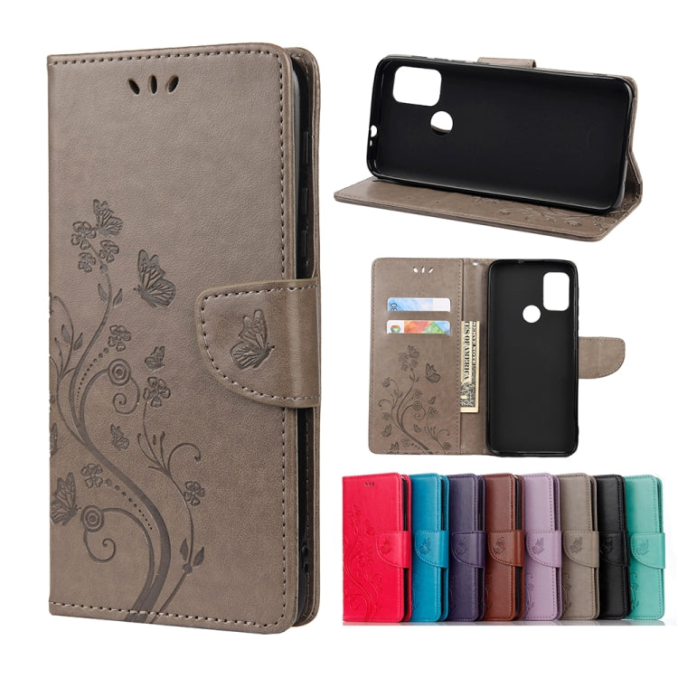 Butterfly Flower Pattern Horizontal Flip Leather Case with Holder & Card Slots & Wallet, For Motorola Moto G30, For Nokia 5.4, For Xiaomi Redmi Note 10 Pro