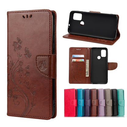 Butterfly Flower Pattern Horizontal Flip Leather Case with Holder & Card Slots & Wallet, For Motorola Moto G30, For Nokia 5.4, For Xiaomi Redmi Note 10 Pro
