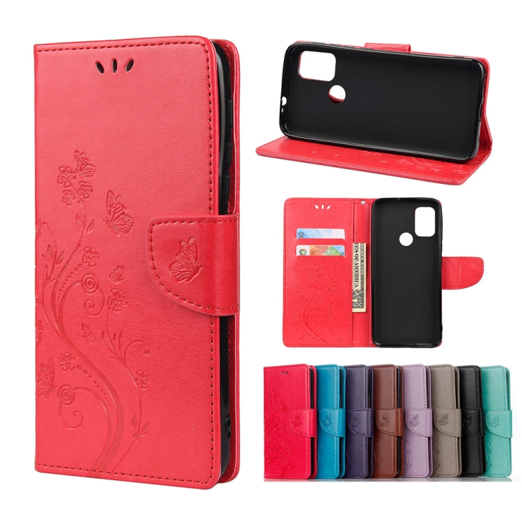 Butterfly Flower Pattern Horizontal Flip Leather Case with Holder & Card Slots & Wallet, For Motorola Moto G30, For Nokia 5.4, For Xiaomi Redmi Note 10 Pro