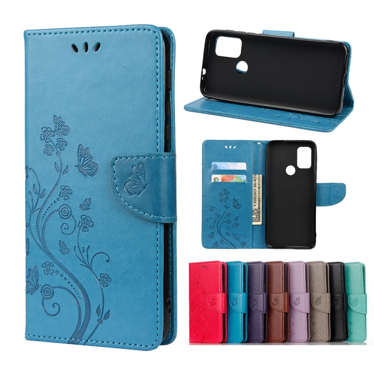 Butterfly Flower Pattern Horizontal Flip Leather Case with Holder & Card Slots & Wallet, For Motorola Moto G30, For Nokia 5.4, For Xiaomi Redmi Note 10 Pro