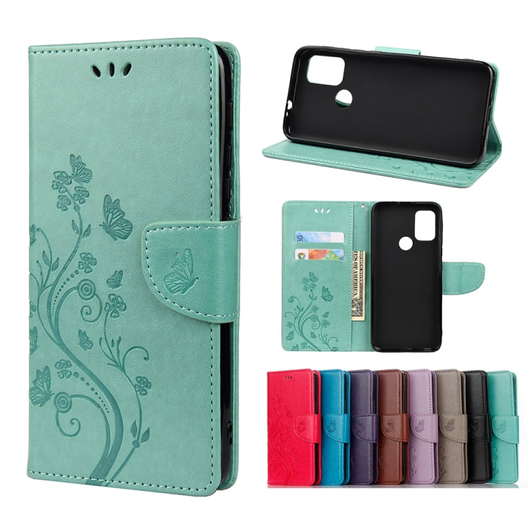 Butterfly Flower Pattern Horizontal Flip Leather Case with Holder & Card Slots & Wallet, For Motorola Moto G30, For Nokia 5.4, For Xiaomi Redmi Note 10 Pro