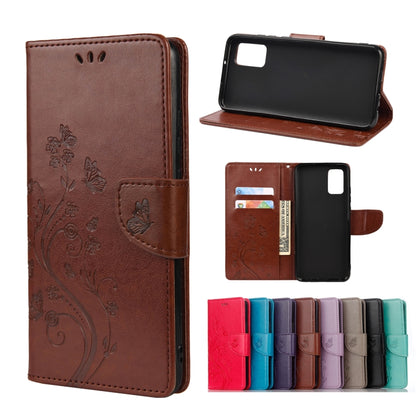 Butterfly Flower Pattern Horizontal Flip Leather Case with Holder & Card Slots & Wallet, For Motorola Moto G30, For Nokia 5.4, For Xiaomi Redmi Note 10 Pro