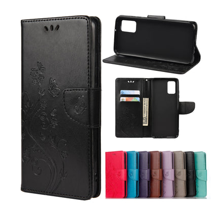 Butterfly Flower Pattern Horizontal Flip Leather Case with Holder & Card Slots & Wallet, For Motorola Moto G30, For Nokia 5.4, For Xiaomi Redmi Note 10 Pro