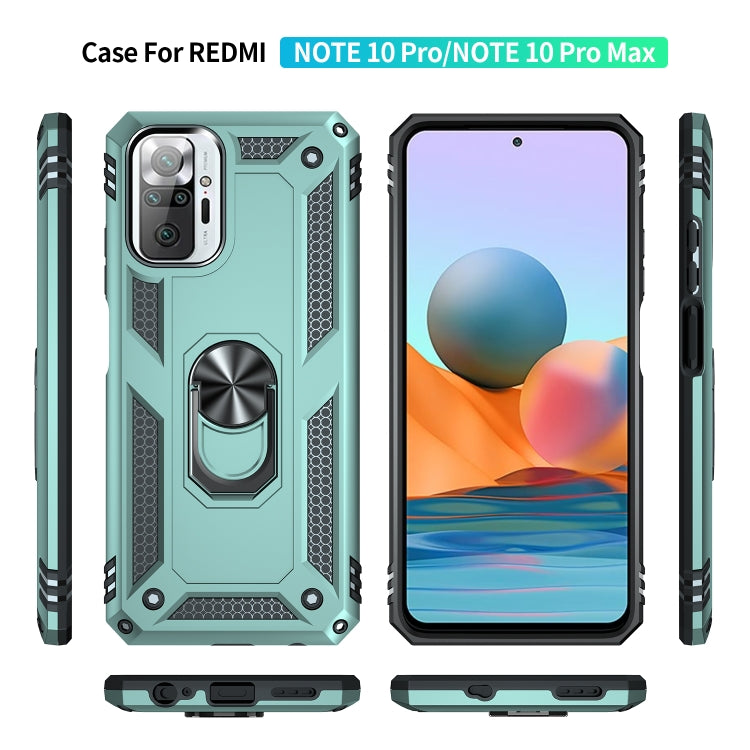 Shockproof TPU + PC Protective Case with 360 Degree Rotating Holder, For Xiaomi Redmi Note 10 Pro Max
