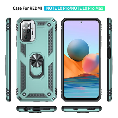 Shockproof TPU + PC Protective Case with 360 Degree Rotating Holder, For Xiaomi Redmi Note 10 Pro Max