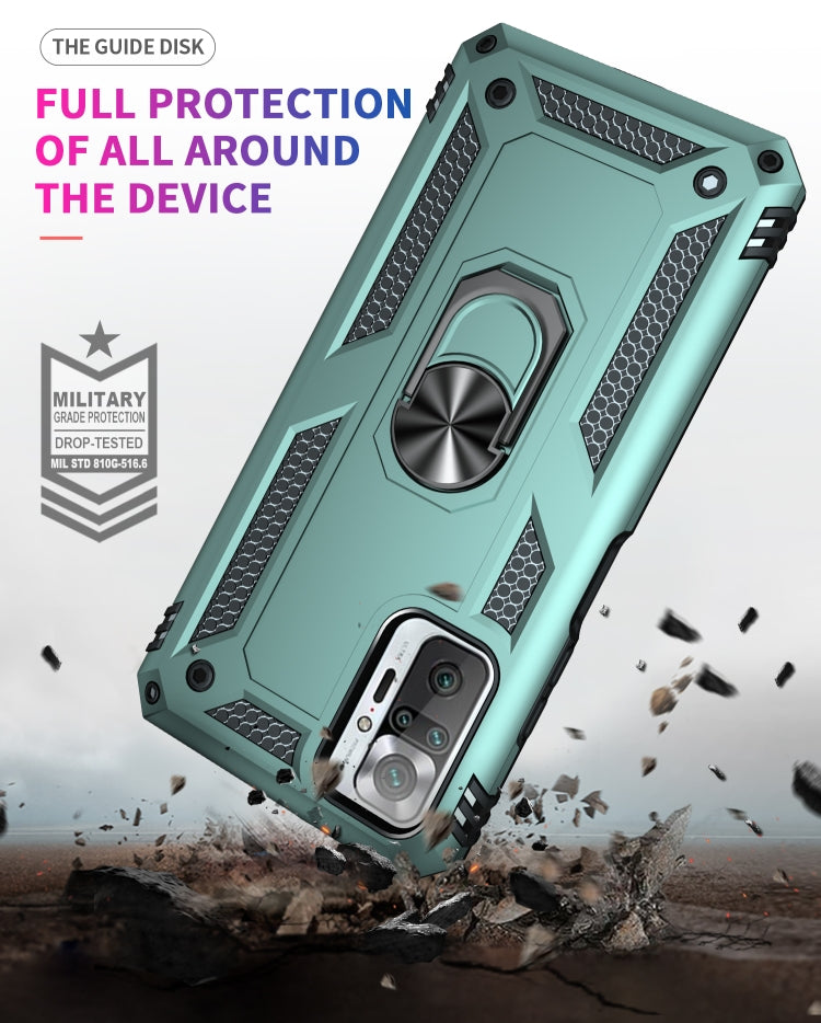 Shockproof TPU + PC Protective Case with 360 Degree Rotating Holder, For Xiaomi Redmi Note 10 Pro Max