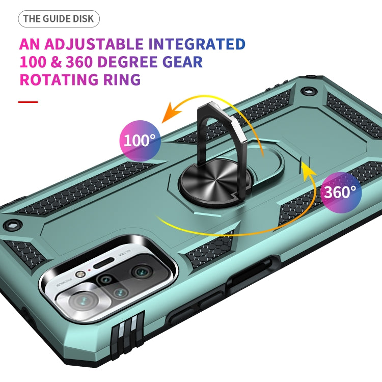 Shockproof TPU + PC Protective Case with 360 Degree Rotating Holder, For Xiaomi Redmi Note 10 Pro Max