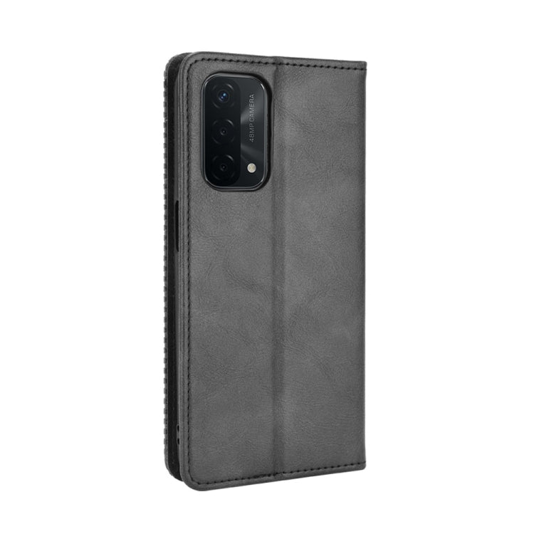 Magnetic Buckle Retro Crazy Horse Texture Horizontal Flip Leather Case with Holder & Card Slots & Photo Frame, For OPPO A54 5G / A74 5G / A93 5G, For OPPO A55 5G / A53s 5G, For OPPO A74 4G / F19 4G, For OPPO A94 5G / Reno5Z 5G / F19 Pro+ 5G            ...