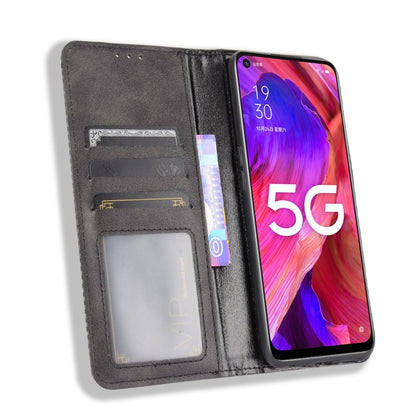 Magnetic Buckle Retro Crazy Horse Texture Horizontal Flip Leather Case with Holder & Card Slots & Photo Frame, For OPPO A54 5G / A74 5G / A93 5G, For OPPO A55 5G / A53s 5G, For OPPO A74 4G / F19 4G, For OPPO A94 5G / Reno5Z 5G / F19 Pro+ 5G            ...
