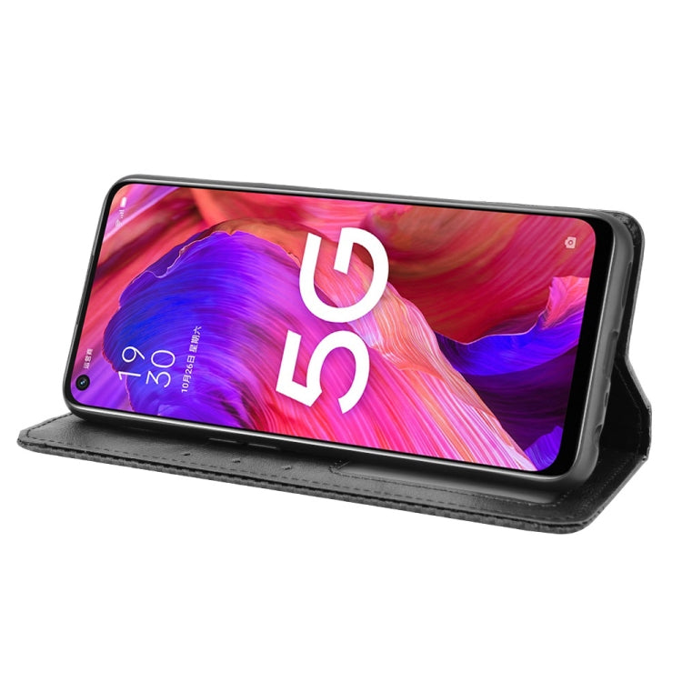Magnetic Buckle Retro Crazy Horse Texture Horizontal Flip Leather Case with Holder & Card Slots & Photo Frame, For OPPO A54 5G / A74 5G / A93 5G, For OPPO A55 5G / A53s 5G, For OPPO A74 4G / F19 4G, For OPPO A94 5G / Reno5Z 5G / F19 Pro+ 5G            ...