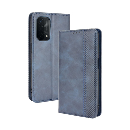 Magnetic Buckle Retro Crazy Horse Texture Horizontal Flip Leather Case with Holder & Card Slots & Photo Frame, For OPPO A54 5G / A74 5G / A93 5G, For OPPO A55 5G / A53s 5G, For OPPO A74 4G / F19 4G, For OPPO A94 5G / Reno5Z 5G / F19 Pro+ 5G            ...