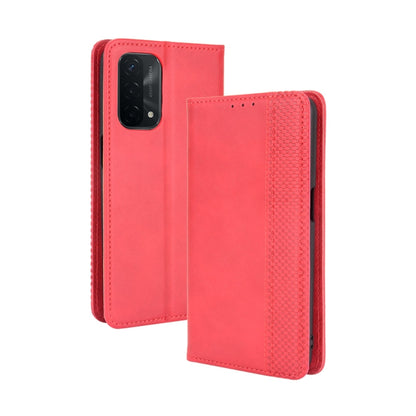 Magnetic Buckle Retro Crazy Horse Texture Horizontal Flip Leather Case with Holder & Card Slots & Photo Frame, For OPPO A54 5G / A74 5G / A93 5G, For OPPO A55 5G / A53s 5G, For OPPO A74 4G / F19 4G, For OPPO A94 5G / Reno5Z 5G / F19 Pro+ 5G            ...