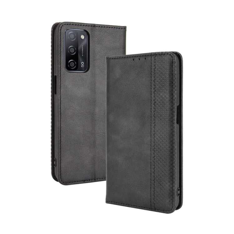 Magnetic Buckle Retro Crazy Horse Texture Horizontal Flip Leather Case with Holder & Card Slots & Photo Frame, For OPPO A54 5G / A74 5G / A93 5G, For OPPO A55 5G / A53s 5G, For OPPO A74 4G / F19 4G, For OPPO A94 5G / Reno5Z 5G / F19 Pro+ 5G            ...