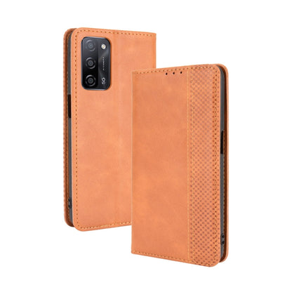 Magnetic Buckle Retro Crazy Horse Texture Horizontal Flip Leather Case with Holder & Card Slots & Photo Frame, For OPPO A54 5G / A74 5G / A93 5G, For OPPO A55 5G / A53s 5G, For OPPO A74 4G / F19 4G, For OPPO A94 5G / Reno5Z 5G / F19 Pro+ 5G            ...