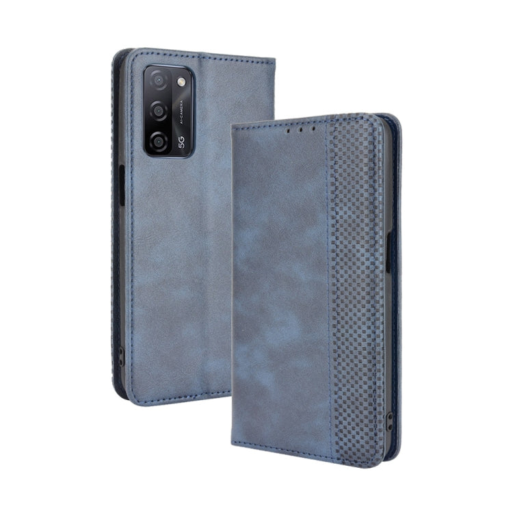 Magnetic Buckle Retro Crazy Horse Texture Horizontal Flip Leather Case with Holder & Card Slots & Photo Frame, For OPPO A54 5G / A74 5G / A93 5G, For OPPO A55 5G / A53s 5G, For OPPO A74 4G / F19 4G, For OPPO A94 5G / Reno5Z 5G / F19 Pro+ 5G            ...