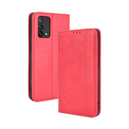 Magnetic Buckle Retro Crazy Horse Texture Horizontal Flip Leather Case with Holder & Card Slots & Photo Frame, For OPPO A54 5G / A74 5G / A93 5G, For OPPO A55 5G / A53s 5G, For OPPO A74 4G / F19 4G, For OPPO A94 5G / Reno5Z 5G / F19 Pro+ 5G            ...