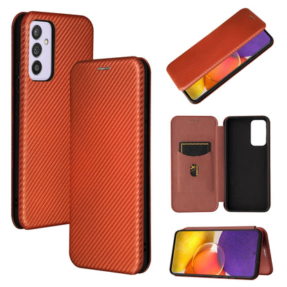 Carbon Fiber Texture Magnetic Horizontal Flip TPU + PC + PU Leather Case with Card Slot, For Xiaomi Black Shark 4 / 4 Pro, For Samsung Galaxy A82 5G /Quantum 2