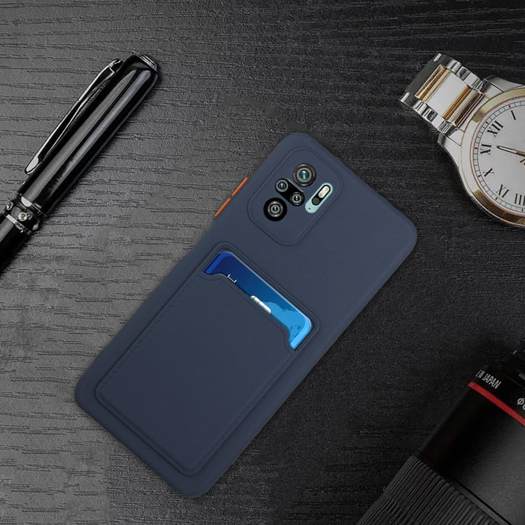 Card Slot Design Shockproof TPU Protective Case, For Xiaomi Redmi Note 10, For Xiaomi Redmi Note 10 5G