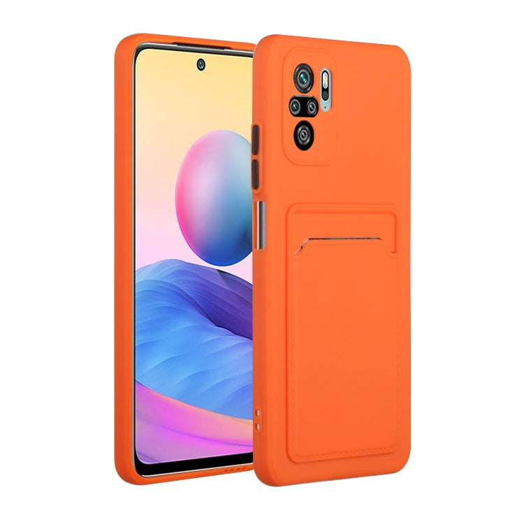 Card Slot Design Shockproof TPU Protective Case, For Xiaomi Redmi Note 10, For Xiaomi Redmi Note 10 5G