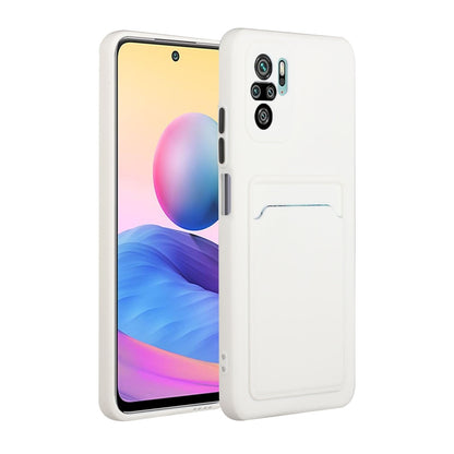 Card Slot Design Shockproof TPU Protective Case, For Xiaomi Redmi Note 10, For Xiaomi Redmi Note 10 5G