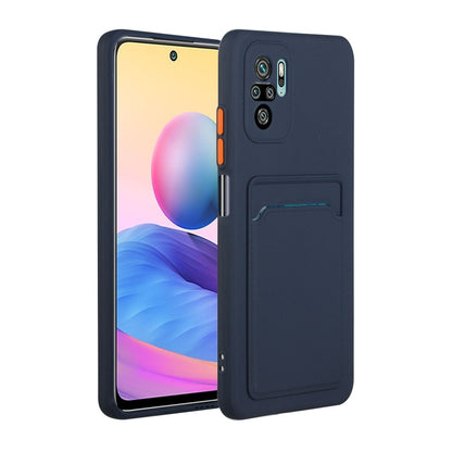 Card Slot Design Shockproof TPU Protective Case, For Xiaomi Redmi Note 10 Pro