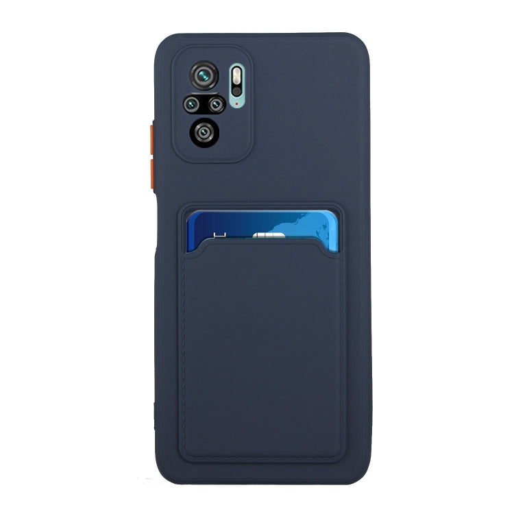 Card Slot Design Shockproof TPU Protective Case, For Xiaomi Redmi Note 10 Pro