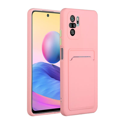 Card Slot Design Shockproof TPU Protective Case, For Xiaomi Redmi Note 10 Pro