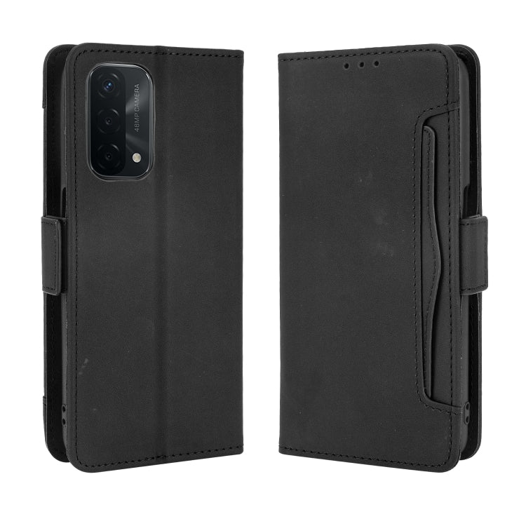 Skin Feel Calf Pattern Horizontal Flip Leather Case with Holder & Card Slots & Photo Frame, For OPPO A54 5G / A74 5G / A93 5G, For OPPO A55 5G / A53s 5G, For OPPO A74 4G / F19 4G, For OPPO A94 5G / Reno5Z 5G / F19 Pro+ 5G