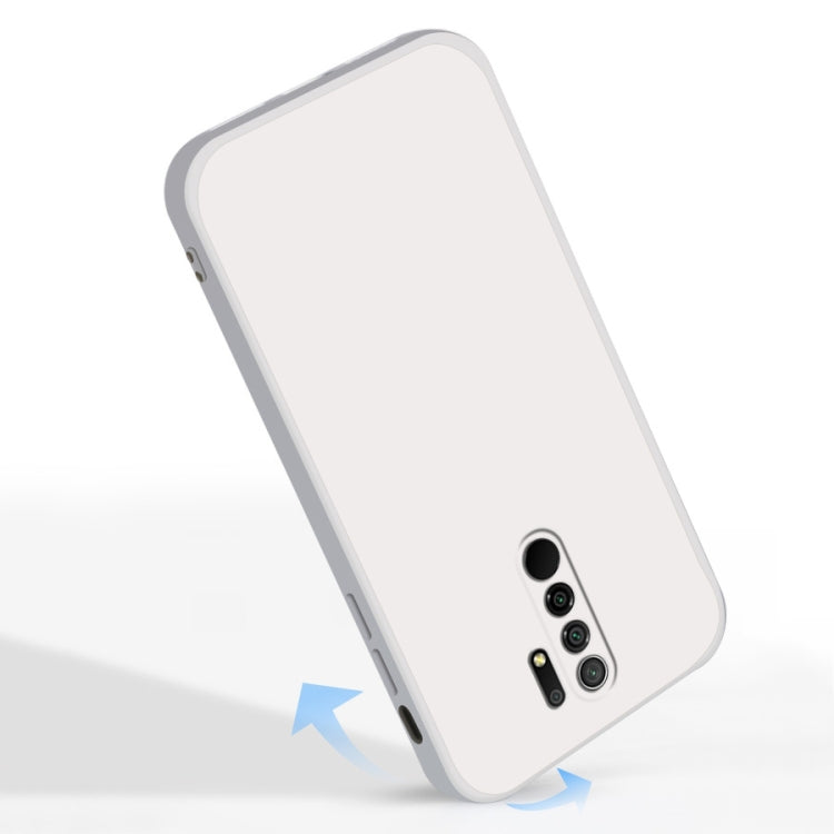 Solid Color Imitation Liquid Silicone Straight Edge Dropproof Full Coverage Protective Case, For Xiaomi Redmi 9, For Xiaomi Redmi 9A