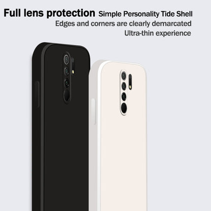Solid Color Imitation Liquid Silicone Straight Edge Dropproof Full Coverage Protective Case, For Xiaomi Redmi 9, For Xiaomi Redmi 9A