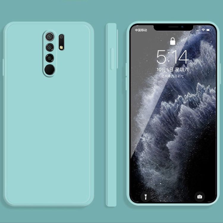 Solid Color Imitation Liquid Silicone Straight Edge Dropproof Full Coverage Protective Case, For Xiaomi Redmi 9, For Xiaomi Redmi 9A