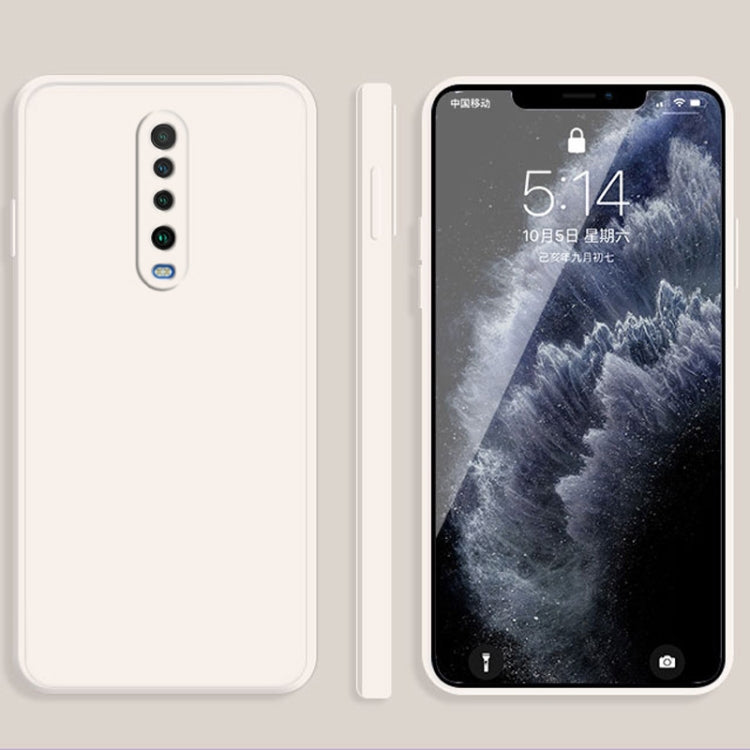 Solid Color Imitation Liquid Silicone Straight Edge Dropproof Full Coverage Protective Case, For Xiaomi Redmi K30, For Xiaomi Redmi K30 Pro