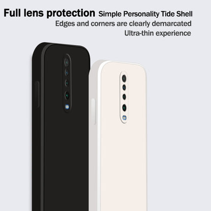 Solid Color Imitation Liquid Silicone Straight Edge Dropproof Full Coverage Protective Case, For Xiaomi Redmi K30, For Xiaomi Redmi K30 Pro