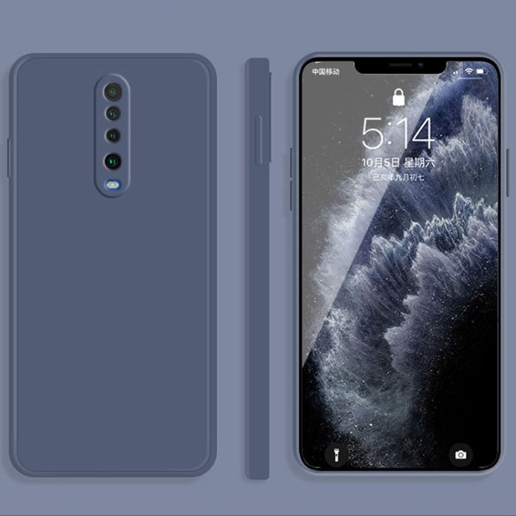 Solid Color Imitation Liquid Silicone Straight Edge Dropproof Full Coverage Protective Case, For Xiaomi Redmi K30, For Xiaomi Redmi K30 Pro