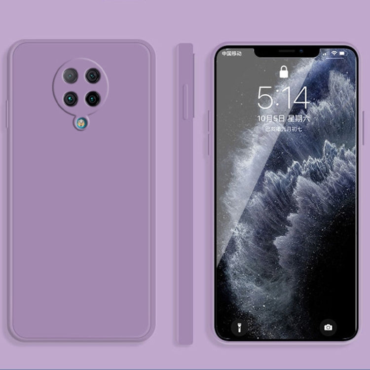 Solid Color Imitation Liquid Silicone Straight Edge Dropproof Full Coverage Protective Case, For Xiaomi Redmi K30, For Xiaomi Redmi K30 Pro