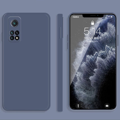 Solid Color Imitation Liquid Silicone Straight Edge Dropproof Full Coverage Protective Case, For Xiaomi Redmi K30S, For Xiaomi Redmi K30 Ultra