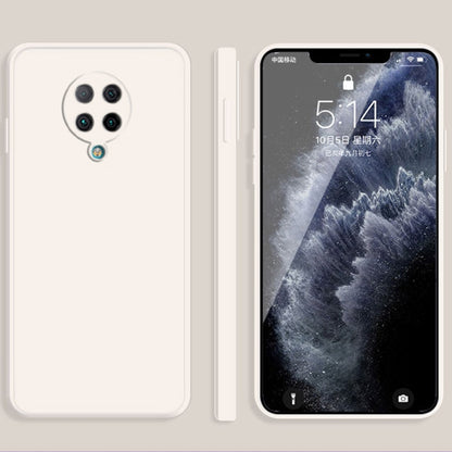 Solid Color Imitation Liquid Silicone Straight Edge Dropproof Full Coverage Protective Case, For Xiaomi Redmi K30S, For Xiaomi Redmi K30 Ultra