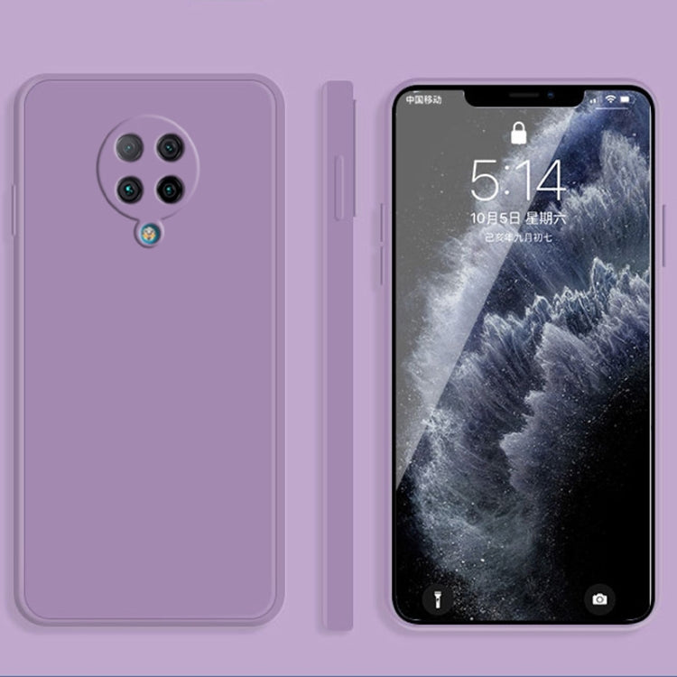 Solid Color Imitation Liquid Silicone Straight Edge Dropproof Full Coverage Protective Case, For Xiaomi Redmi K30S, For Xiaomi Redmi K30 Ultra