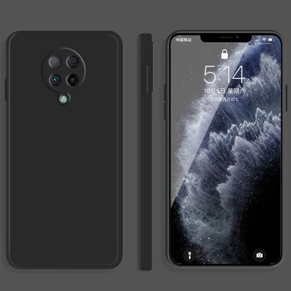 Solid Color Imitation Liquid Silicone Straight Edge Dropproof Full Coverage Protective Case, For Xiaomi Redmi K30S, For Xiaomi Redmi K30 Ultra