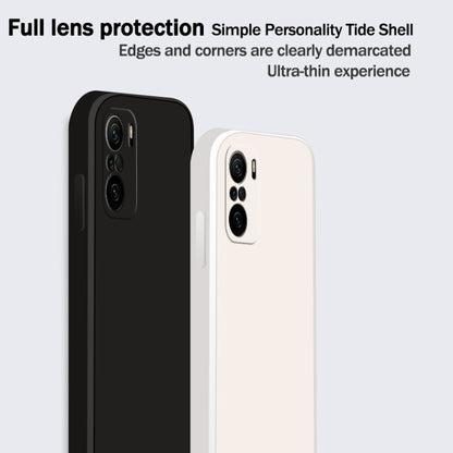 Solid Color Imitation Liquid Silicone Straight Edge Dropproof Full Coverage Protective Case, For Xiaomi Redmi K40, For Xiaomi Redmi K40 Pro