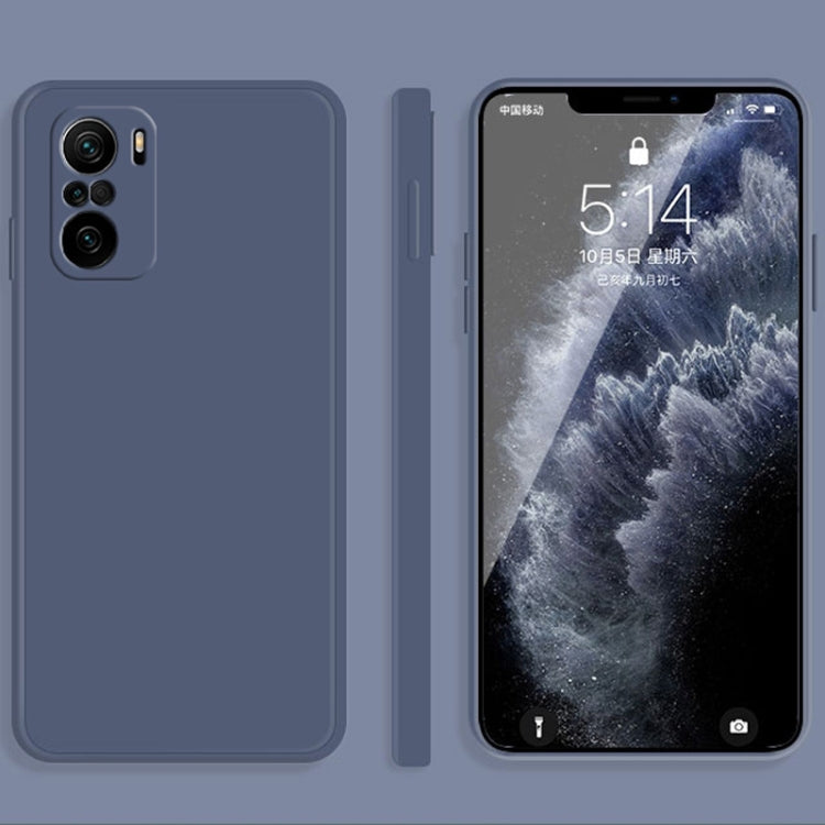 Solid Color Imitation Liquid Silicone Straight Edge Dropproof Full Coverage Protective Case, For Xiaomi Redmi K40, For Xiaomi Redmi K40 Pro