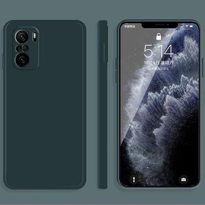 Solid Color Imitation Liquid Silicone Straight Edge Dropproof Full Coverage Protective Case, For Xiaomi Redmi K40, For Xiaomi Redmi K40 Pro