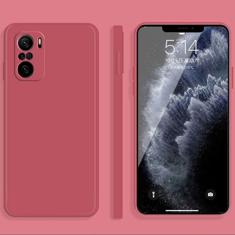 Solid Color Imitation Liquid Silicone Straight Edge Dropproof Full Coverage Protective Case, For Xiaomi Redmi K40, For Xiaomi Redmi K40 Pro