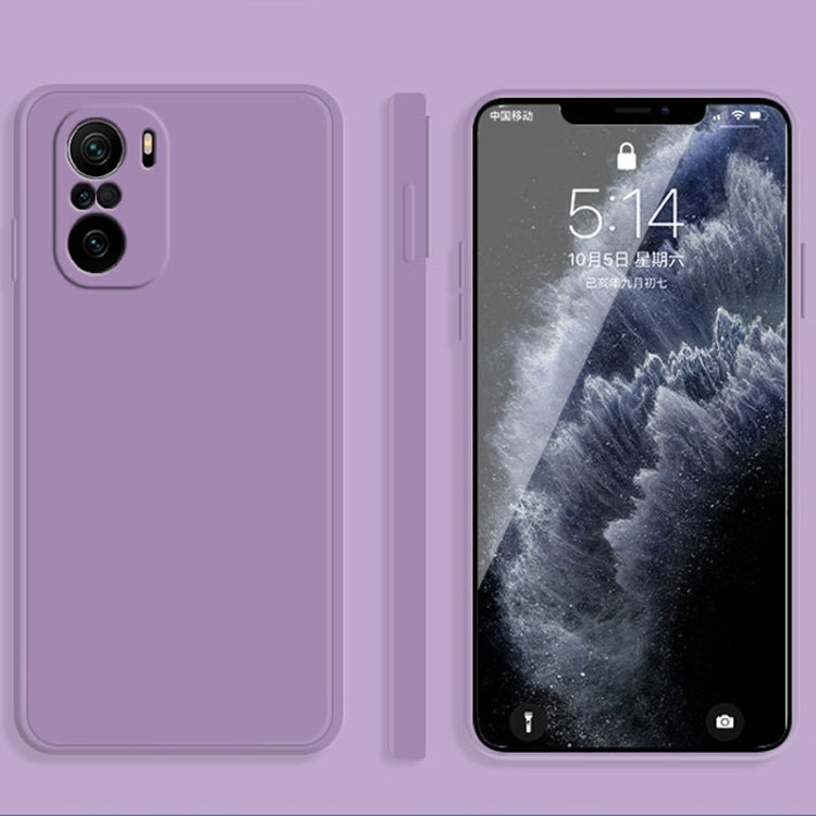 Solid Color Imitation Liquid Silicone Straight Edge Dropproof Full Coverage Protective Case, For Xiaomi Redmi K40, For Xiaomi Redmi K40 Pro
