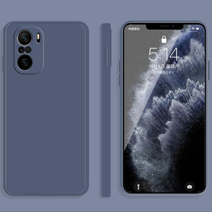 Solid Color Imitation Liquid Silicone Straight Edge Dropproof Full Coverage Protective Case, For Xiaomi Redmi K40, For Xiaomi Redmi K40 Pro