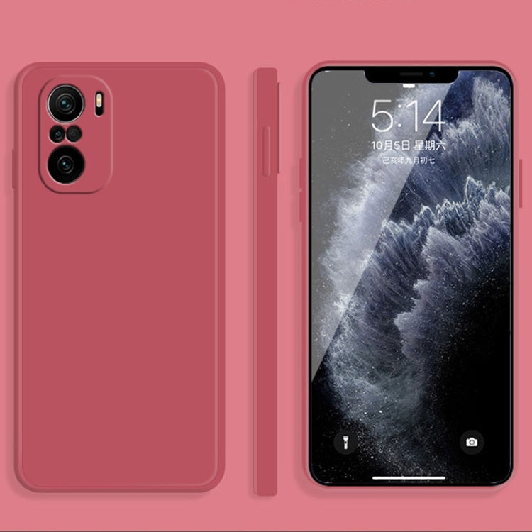 Solid Color Imitation Liquid Silicone Straight Edge Dropproof Full Coverage Protective Case, For Xiaomi Redmi K40, For Xiaomi Redmi K40 Pro