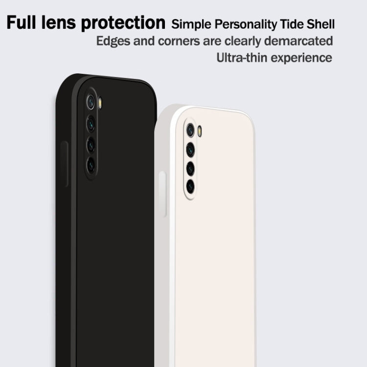 Solid Color Imitation Liquid Silicone Straight Edge Dropproof Full Coverage Protective Case, For Xiaomi Redmi Note 8, For Xiaomi Redmi Note 8 Pro
