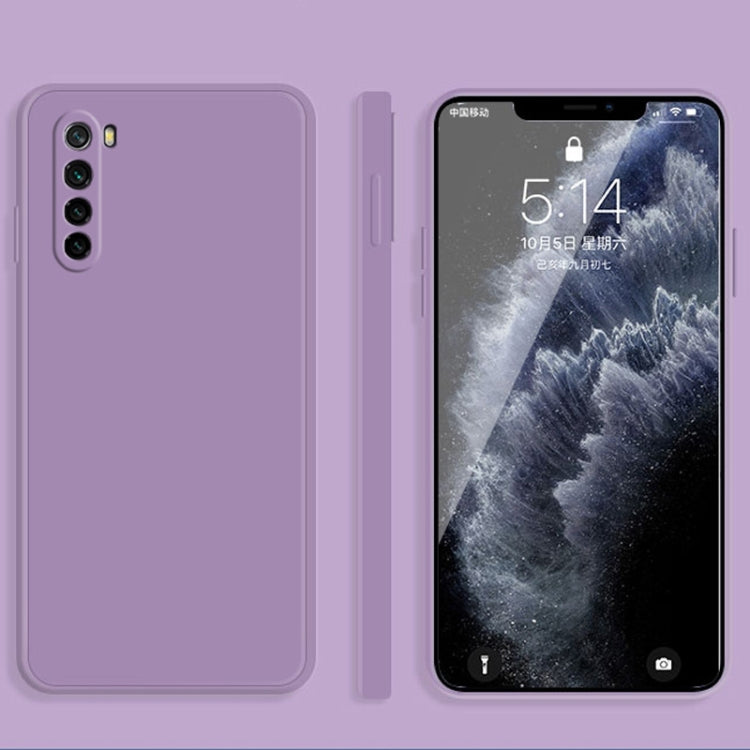 Solid Color Imitation Liquid Silicone Straight Edge Dropproof Full Coverage Protective Case, For Xiaomi Redmi Note 8, For Xiaomi Redmi Note 8 Pro