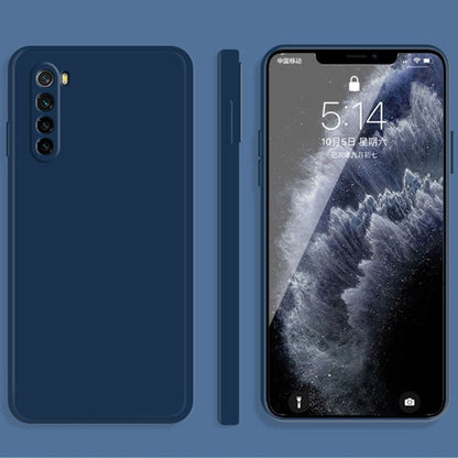 Solid Color Imitation Liquid Silicone Straight Edge Dropproof Full Coverage Protective Case, For Xiaomi Redmi Note 8, For Xiaomi Redmi Note 8 Pro